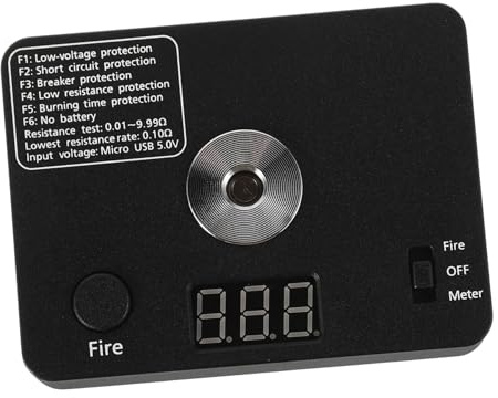 DECORNIJIA Tester di Resistenza Mini Ohm per Elettricisti Strumento di Misura Coil per Progetti DIY Senza Batteria Alta Durabilità e Versatilità per Manutenzione Elettrica