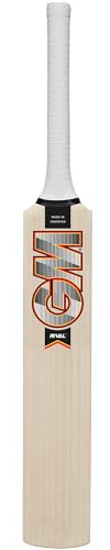 GM Rival, mini mazza da cricket in legno in miniatura, perfetta per autografi dei giocatori, area del viso 25 x 5,5 cm, manico 13 x 2,2 cm Gunn & Moore