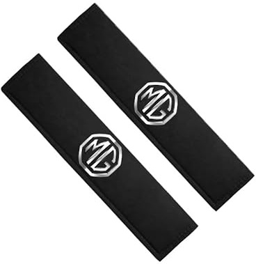 genmaimeifumu 2 Pezzi Imbottiture per Cintura di Sicurezza per MG ZS, Cintura di Sicurezza Protezione Copertura Copri Imbottitura Copricintura,Black