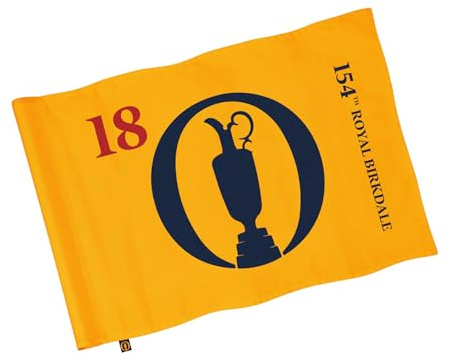 COGOLFING 2026 TheOpen Standard Golf Flag 14x20 Inch, Double-Sided Silk Printed Tournament Flag with Sleeve, Ideal for Practice Putting Green, Driving Range, Course, Club, 1-Pack