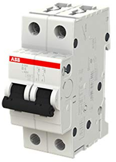 ABB S200 MCB Leitungsschutzschalter Typ B, 2-polig 6A 400V, Abschaltvermögen 6 kA System Pro M Compact
