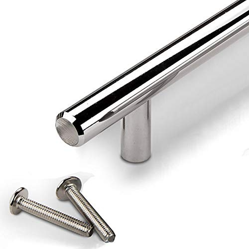 SOTECH Stangengriff G11 BA 96 mm verchromt | Möbelgriff Möbelgriffe massiv 1-5-10-oder 30 Stück