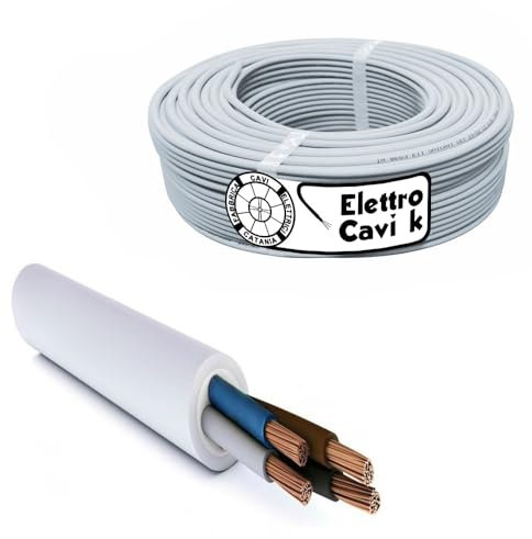 ELETTROCAVI K - CAVO ELETTRICO FG16OR16 4x4 mm² IN DOPPIA GUAINA PER USO ESTERNO E INTERNO QUADRIPOLARE 4 POLI CPR 0,6/1 kV IEMMEQU PROFESSIONALE MADE IN ITALY 10 METRI