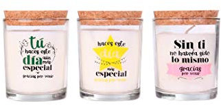 Set di 20 candele con frase Grazie per essere venuto - Dettagli originali per gli ospiti, matrimoni, regali comunioni e souvenir per compleanni dei bambini