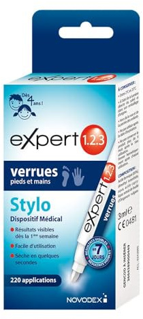 Novodex Expert 1.2.3 Stylo verrues 3ml