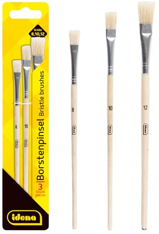 Idena 60106 – borstborste, set om 3, i storlekarna 8, 10 och 12