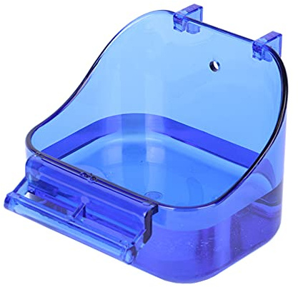 YJJKJ Pet Bird Bath Box, Bird Caged Parrot Bathing Tub, Bird Cage Accessory Bathing Tub Bath for Small Brids Parakeet Canary Budgerigar Lovebirds (Random Color)