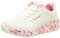 Skechers Mädchen Uno Lite Lovely Luv Sneaker, White Synthetic Red Pink Trim, 38 EU