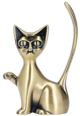 Ringhalter Katze Schmuckhalter Ringhalter aus Zinklegierung Schmuckhalter für Ringe, Ohrringen, Armbänder, Ketten, Uhren