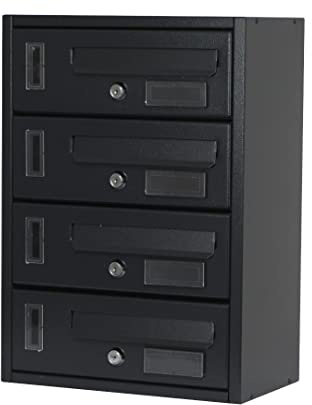 Caisse de copropriété 4 portes 30 x 17 x 42h Hugo