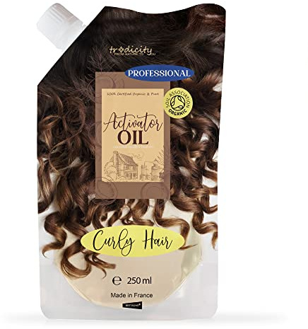 Curly Oil Activator Lockigt och vågigt hår. Anti-Frizz Treatment, Fuktgivande och Definerer. Elastiska lockar. Anti-Frizz och styling Hair - 250 ml