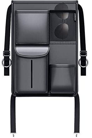 JPSDOWS Taschenhalter fürs Auto - Aufbewahrung Handtasche Autositz Geldbörse Organizer,Auto-Organizer mit großer Kapazität und Mehreren Taschen, Aufbewahrung auf dem Rücksitz für Dokumenten-Organizer