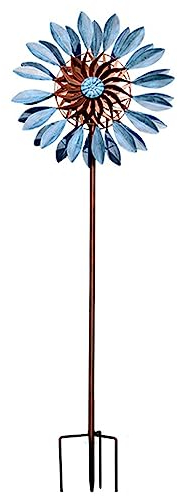 WindmüHlen Garten, 213cm Groß WindmüHlen Garten Metall, Edelstahl Kugellager Windrad Edelstahl, FüR Den AußEnbereich,Terrasse, Rasen
