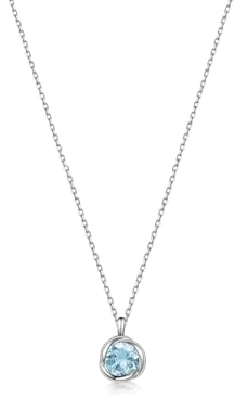 immobird Collier en argent 925 avec Morganite (F)