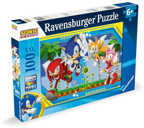Ravensburger Sonic The Hedgehog Toys - 100 Piece Jigsaw Puzzles for Kids Age 6 Years +