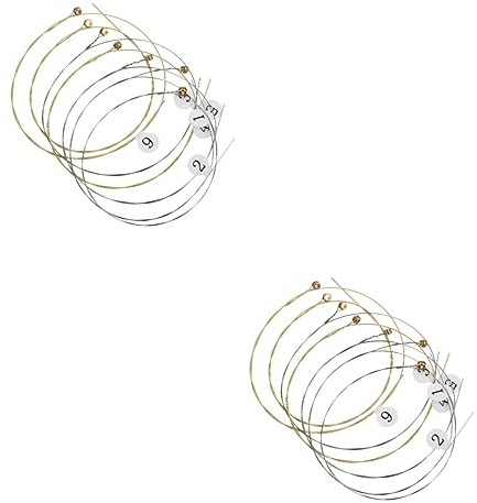 Supvox 2 Sets Saiten Für Irische Harfe Lyra-harfensaiten Stahlsaiten Für Harfen Instrumentensaiten-ersatzzubehör Für Anfänger 7 Stück * 2