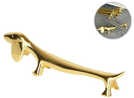 MAGICLULU Edelstahl Essstäbchenhalter Im Hundedesign Wiederverwendbarer Besteckständer Für Löffel Gabeln Und Messer Stilvolle Tischdekoration Für Zuhause Und Veranstaltungen
