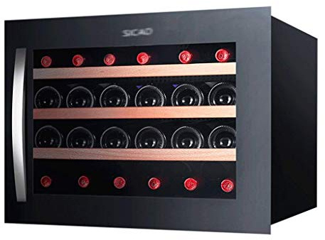 UsmAsk Gabinete de Vino refrigerador termostático para el hogar compresor Integrado gabinete de Vino refrigerador de Barra de Hielo