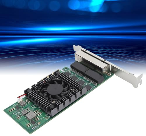 4 Port PCIE Netzwerkkarte, Hochleistungschip, Schnelle Übertragungsrate, Flexible Steckplatzschnittstelle, für Industrielle Umgebungen, mit 100/1000/2500 Mbit/s.