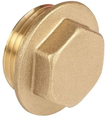 Confezione da 10-1/4 ottone flangiato Plug (noto come spina in ottone/spina bsp/spina filettata disponibile anche in 3/8, 1/2, 3/4, 1, 1 1/4, 1 1/2, 2 BSP)
