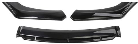 EsprAL Auto ABS FrontSpoiler Lippe, für F-ord Kuga Focus Fiesta Kuga C Max Frontstoßstange Anti Collision Splitter Diffusor Spoilerlippe Protector Zubehör,A/Black-Bright Black