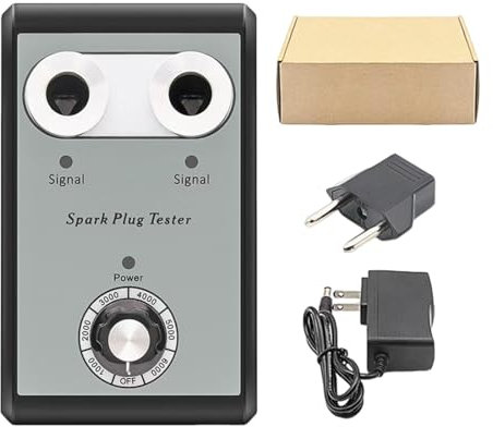 Probador de bujías, herramienta de prueba de chispas para automóviles,Analizador de enchufe Probador de enchufe doble Diseño seguro | Herramientas de encendido Spark Tester compactas para coches famil