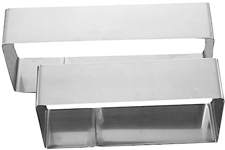 Cabilock Moldes Para Bizcocho De Acero Inoxidable 2 Cortadores De Tartas Para Hornear Para Cocina Plateados