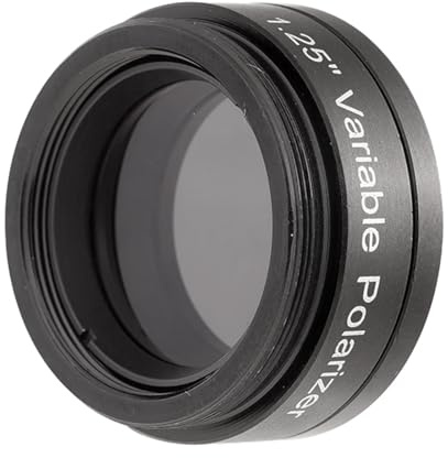 Filtro polarizador variable de 1.25 pulgadas para telescopios de aleación de aluminio para rendimientos prolongados en varias observaciones