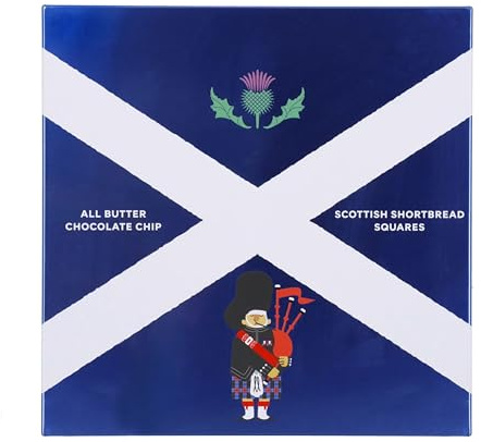 Katsy Style Chocolate Chip Scottish Shortbread Biscuit Tin 200g | Made with UK & Irish Butter and Belgian Chocolate | Gift Tin with Rich, Buttery Biscuits