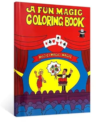 Magic Colouring Book Trick – (Medium) Colour Changing Book for Magicians | Easy Magic Prop with Blank, Black & White, and Coloured Pages