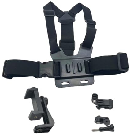 Kalttoy Chest Mount Strap Holder First-Person Perspective Accessory Phone Chest Strap Harness for Live Outdoor Cycling