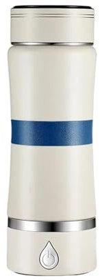 Tmboryuu Botella de agua recargable con tecnología de electrólisis por USB, 360 ml, taza de agua profesional, generador de iones de hidrógeno, ionizador