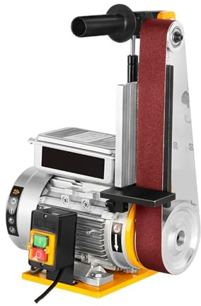Levigatrice A Nastro Verticale Di Grado Industriale 1500W Smerigliatrice For Lavorazione Del Legno In Metallo Sbavatura In Acciaio Inossidabile Lucidatura Del Coltello Ampiamente Utilizzata