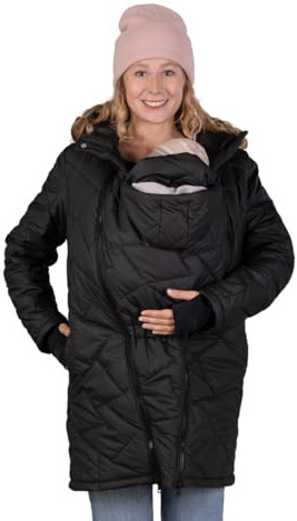 Viva la Mama Tragemantel für Babytragen & Schwangerschaft PATAGON | Warm gesteppt · mit Trageeinsatz · auch als normaler Mantel tragbar