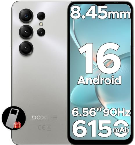 DOOGEE Note 56X Smartphone Android 16, 6150mAh, 6.56 HD+ 90Hz IPS, 24GB+64GB/2TB TF, 4G Telefono Cellular offerta Smartphone, 8.45mm Ultrasottile, 8MP+5MP/Dual SIM/Octa Core/Face ID/GPS, Naturale