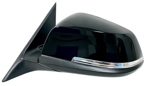 CAMIL Power Folding Side Door Mirror, Rearview Wing Mirror Fit for BMW F30 3 Series 316i 318i 320i 328i 330i Models Year 2013-2019 (Black, Left Driver Side)