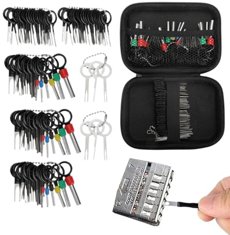 Kit De Herramientas De Extracción De Terminales - Herramienta De Extracción De Terminales De Cable, Eyector De Terminale De Mazo De Cables | Herramientas De Retirada De Vehículos Eléctricos Para