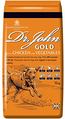 Dr John Gold Complete Dry Dog Food, Chicken with Vegetables, 15 kg