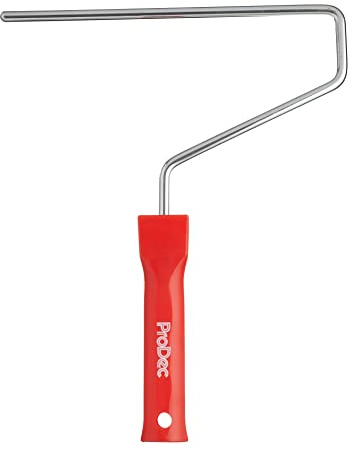 ProDec Monture clip professionnelle 250 mm pour rouleau rembourré avec barre chromée de 8 mm et poignée à raccord à emboîter pour manche télescopique