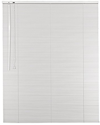 Original Easy-Shadow Aluminium Jalousie 16 mm Lamellen Breite 155 x 200 cm Höhe in Farbe weiss - Bedienseite links - Fensterjalousie Jalousette Jalousien Alu-Jalousien Alu-Jalousetten Fenster Rollo Lamellenbreite 16mm / Maßanfertigung