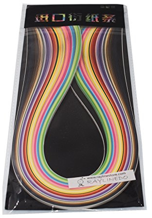 raylinedo® DIY Party Dekoration: Quilling Papierstreifen Quilling Art Streifen 180 Streifen 36 Farben Quilling Paper Set 10 mm Breite 54 cm Länge