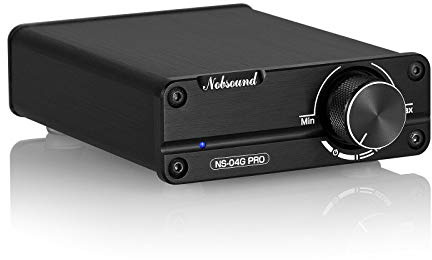 Nobsound Mini Dual TPA3116 Digital Power Amplifier HiFi Stereo Amp Audiophile-Grade 2.0 Channel 100W×2 with NE5532P Pre-Amp Verstärker (Black/Schwarz) (with Power Supply)