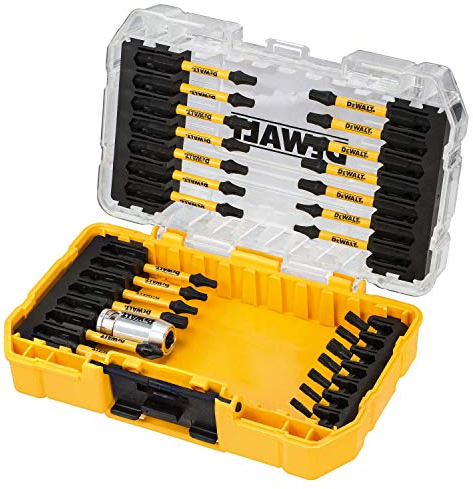 Dewalt Extreme Flextorq Schrauberbit-Set (29-teilig, Bit-Set mit Kunststoff-Box, für Profis- und Hobby-Handwerker) DT70734T-QZ