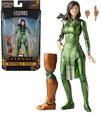 Hasbro Marvel Legends Series The Eternals 15 cm große Marvel‘s Sersi Action-Figur, im Design zum Film | Marvel Legends Eternals 15,2 cm Actionfigur BAF Gilgamesh - Sersi