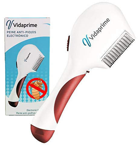 Vidaprime PEIGNE ELECTRIQUE - Peigne Anti Lentes - Efficace - BrosseContre les Poux - Soin Cheveux Optimal