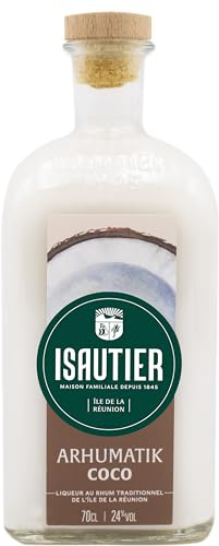Isautier - Arhumatik Coco - Liqueur au rhum traditionnel - Ile de la Réunion - 24° (1 x 0,7L)