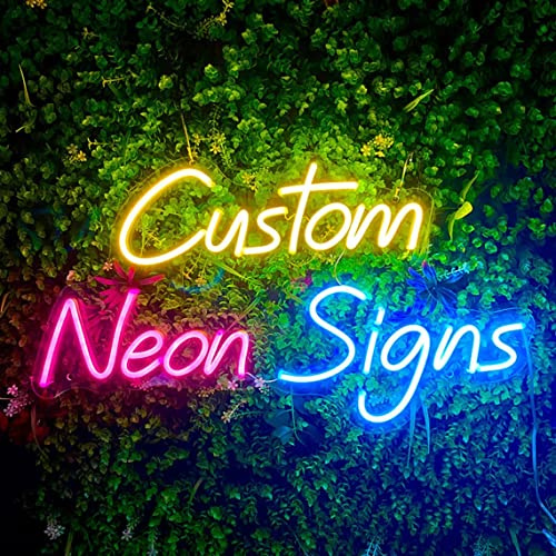 Personalisiert LED Leuchtschilder, Benutzerdefinierte Neonschilder für Schlafzimmer Innengebrauch Wanddekoration Heim Party Hochzeit Geburtstag Logo Lichtzeichen