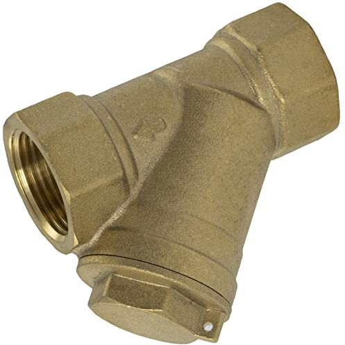 AERZETIX - C60619-3/4 weiblich-weiblich Y Siebfilter sieb für Wasser PN16, DN20 - innengewinde - länge 69 mm - für schlüssel 32 mm - bewässerung tropfbewässerung sanitär - aus Messing