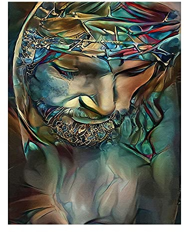 DCIDBEI Diamond Painting Jesus Christus Stickbilder Kreuzstich 40x50cm