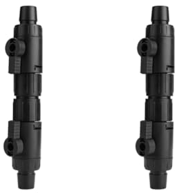 Pssopp Aquarium Schlauchventil Schlauch Ventil Schlauchverbinder Anschluss 2 Stück 16mm Aquarium Wasser durchfluss regelventil Rohranschluss Adapter mit Schnellverschlussgriff